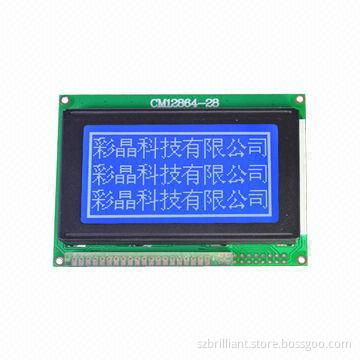 12864 LCD display panel, supports serial parallel interface with LED backlight